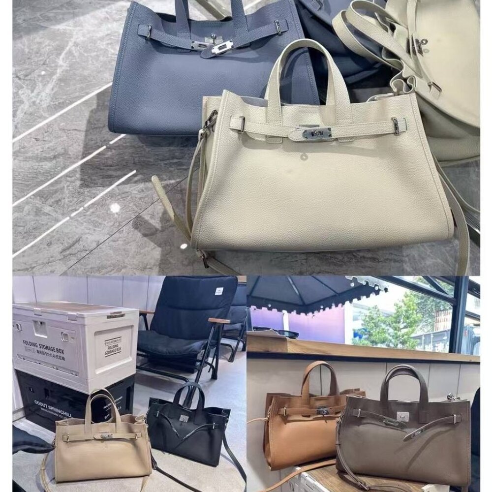 Urban Luxe — Genuine Leather Power Tote. Women’s shoulder bag - Picture 7 of 16